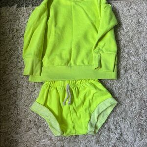 Childhoods highlighter crew and shorties Set